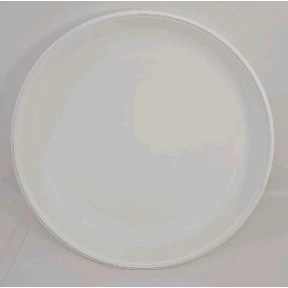 Tupperware Round Green White Chip and Dip Veggie Tray w Lid Vintage‎ U149